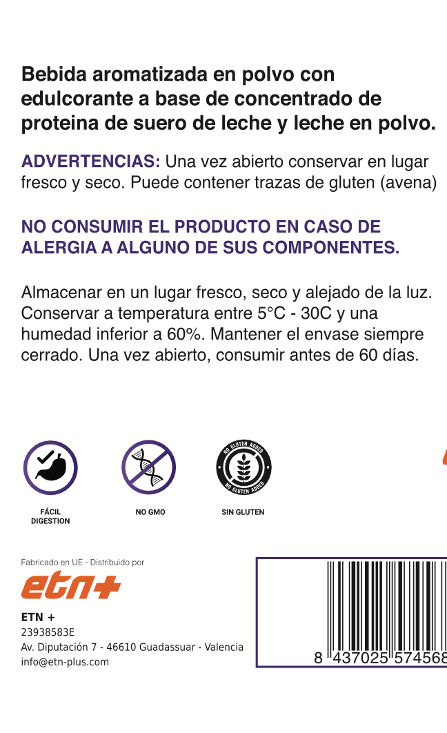 Premium Whey Protein - Galleta (1kg-2kg)