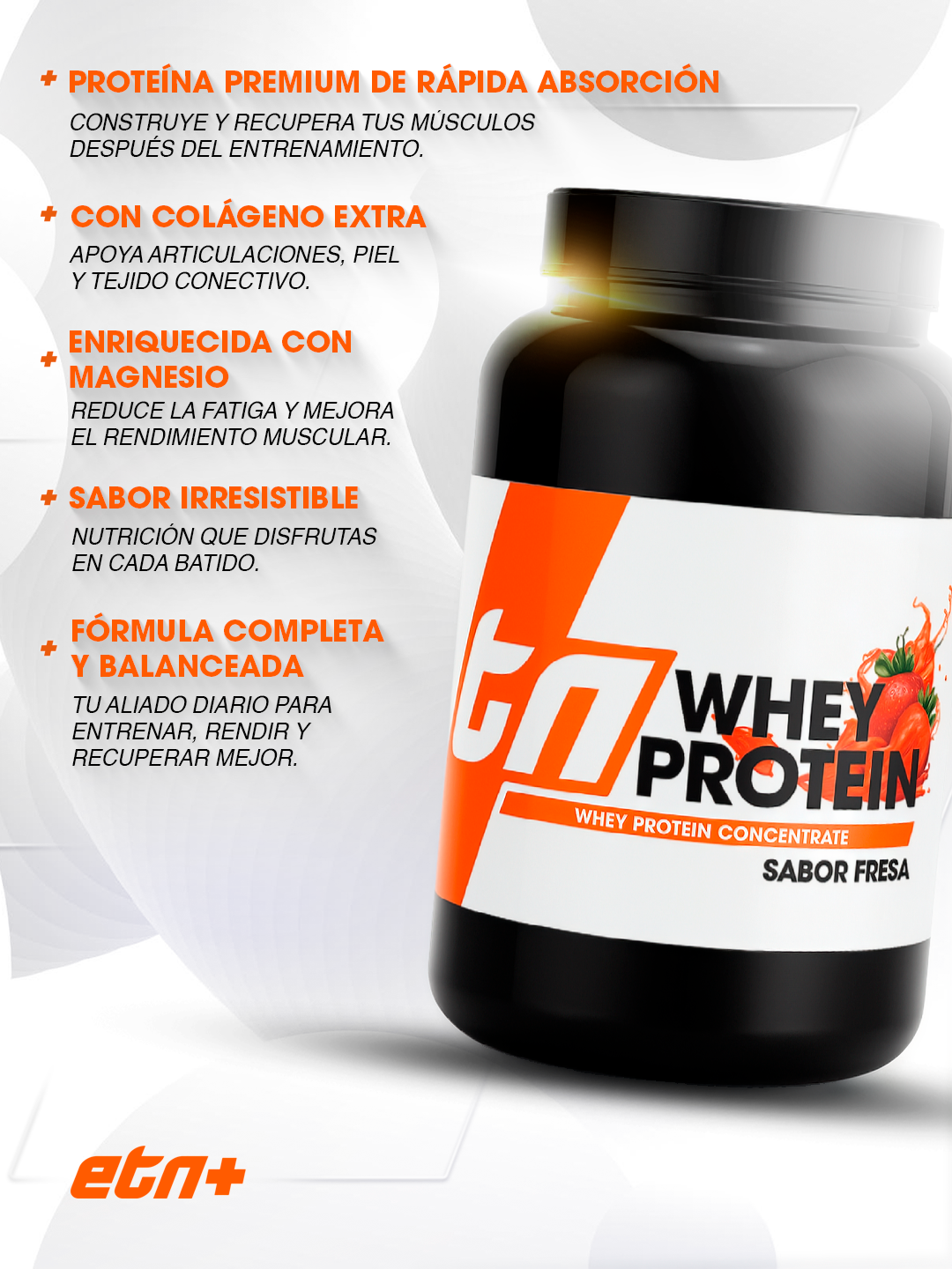 Premium Whey Protein - Fresa (1kg)