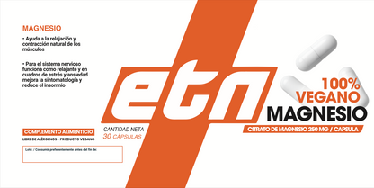 Magnesio (30 o 60 cápsulas)