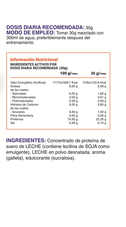 Premium Whey Protein - Galleta (1kg-2kg)