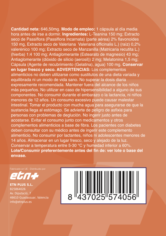 MelatoninaPlus | Reset & Relax (60 cápsulas)