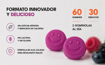 Creatina Gummies | Sabor Frutos del Bosque (60 gummies) - Sin Azúcar