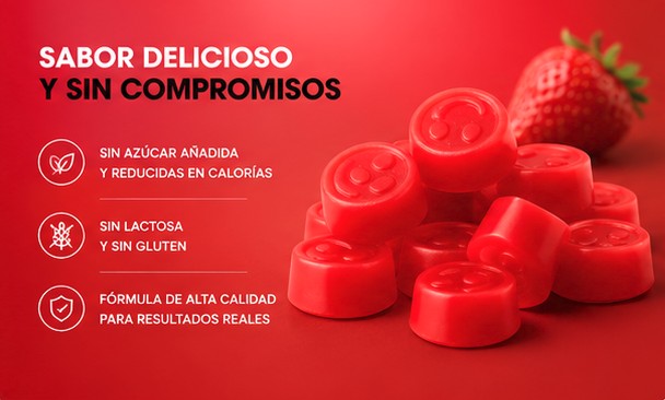 Creatina Gummies | Sabor Fresa (60 gummies) - Sin Azúcar