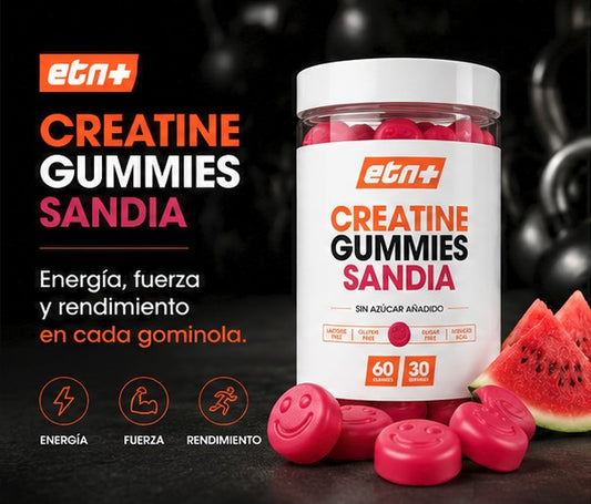 Creatina Gummies | Sabor Sandía (60 gummies) - Sin Azúcar
