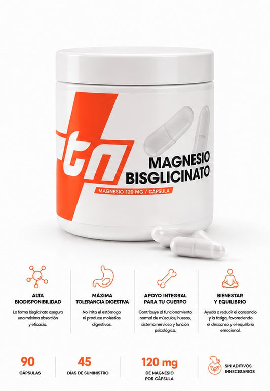 Magnesio Bisglicinato | 90 Cápsulas