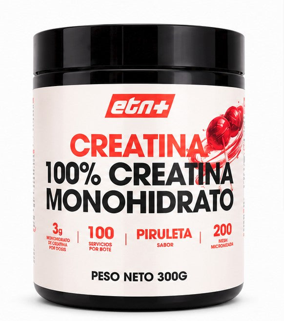 Creatina Monohidrato 200 Mesh Sabor Piruleta ETN+ | 300g