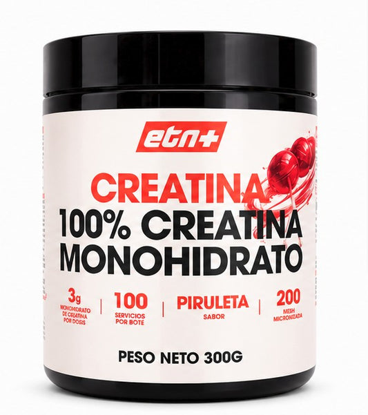 Creatina Monohidrato 200 Mesh Sabor Piruleta ETN+ | 300g