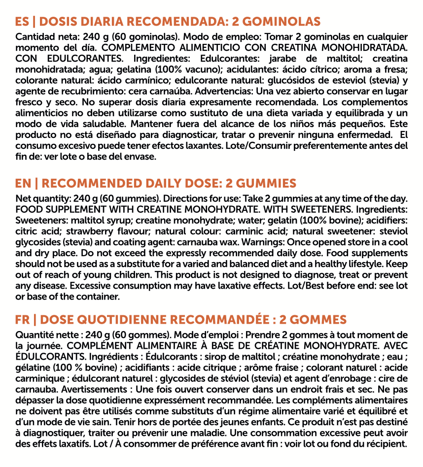 Creatine Gummies (60 gummies)