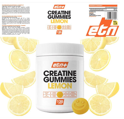 Creatina Gummies | Sabor Limón (120 gummies) - 100% Veganas