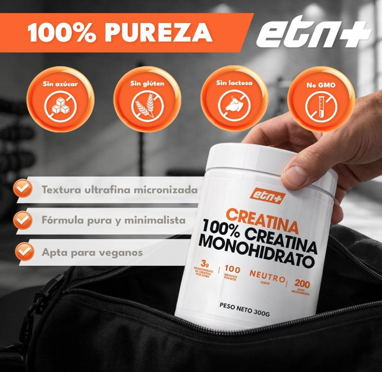Creatina Monohidrato 200MESH | Sabor Neutro (300g o 500g)