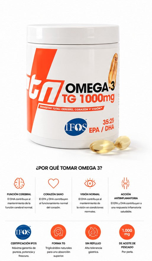 Omega 3 TG 1000mg IFOS™ ETN+ | 100 Perlas