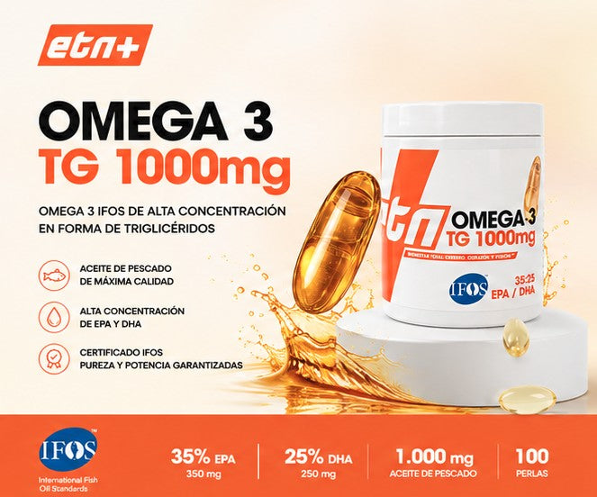 Omega 3 TG 1000mg IFOS™ ETN+ | 100 Perlas