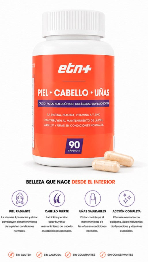 Piel, Cabello y Uñas COMPLEX | Freno Anticaída y Regeneración Total (90 Cápsulas)
